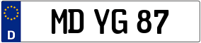 Trailer License Plate